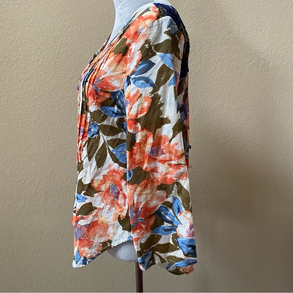 Aratta Blue and Gold Floral Skirt - Picture 12 of 16